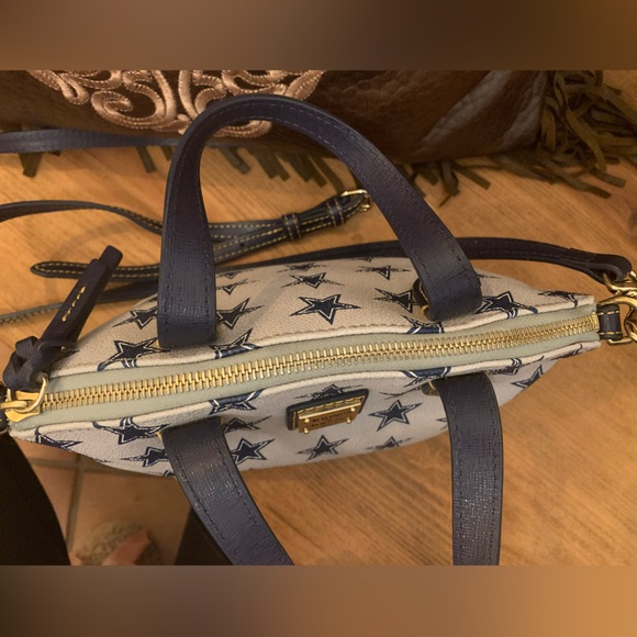 EUC Dooney & Bourke NFL Cowboys Ruby Mini Satchel Crossbody - Picture 8 of 14